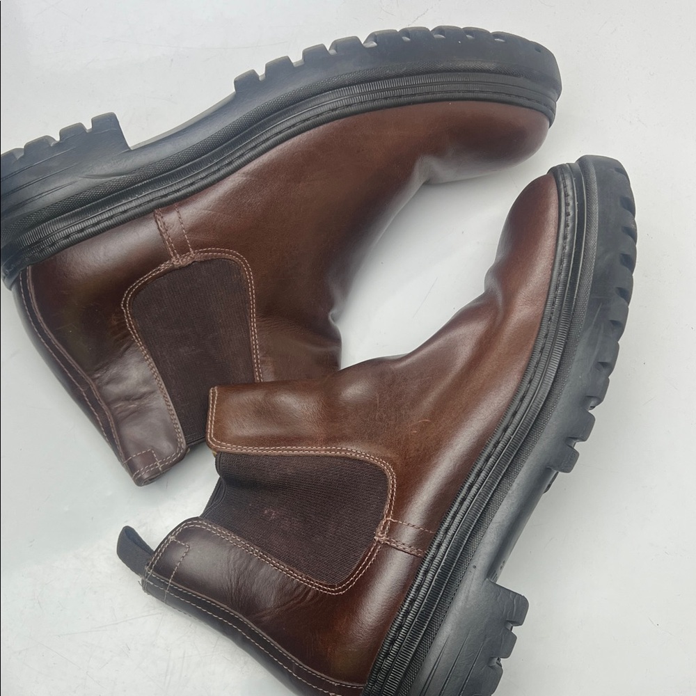 Johnston & Murphy Dark Brown Leather Boots